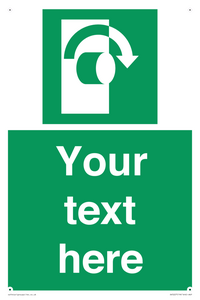 Custom Turn Clockwise Sign